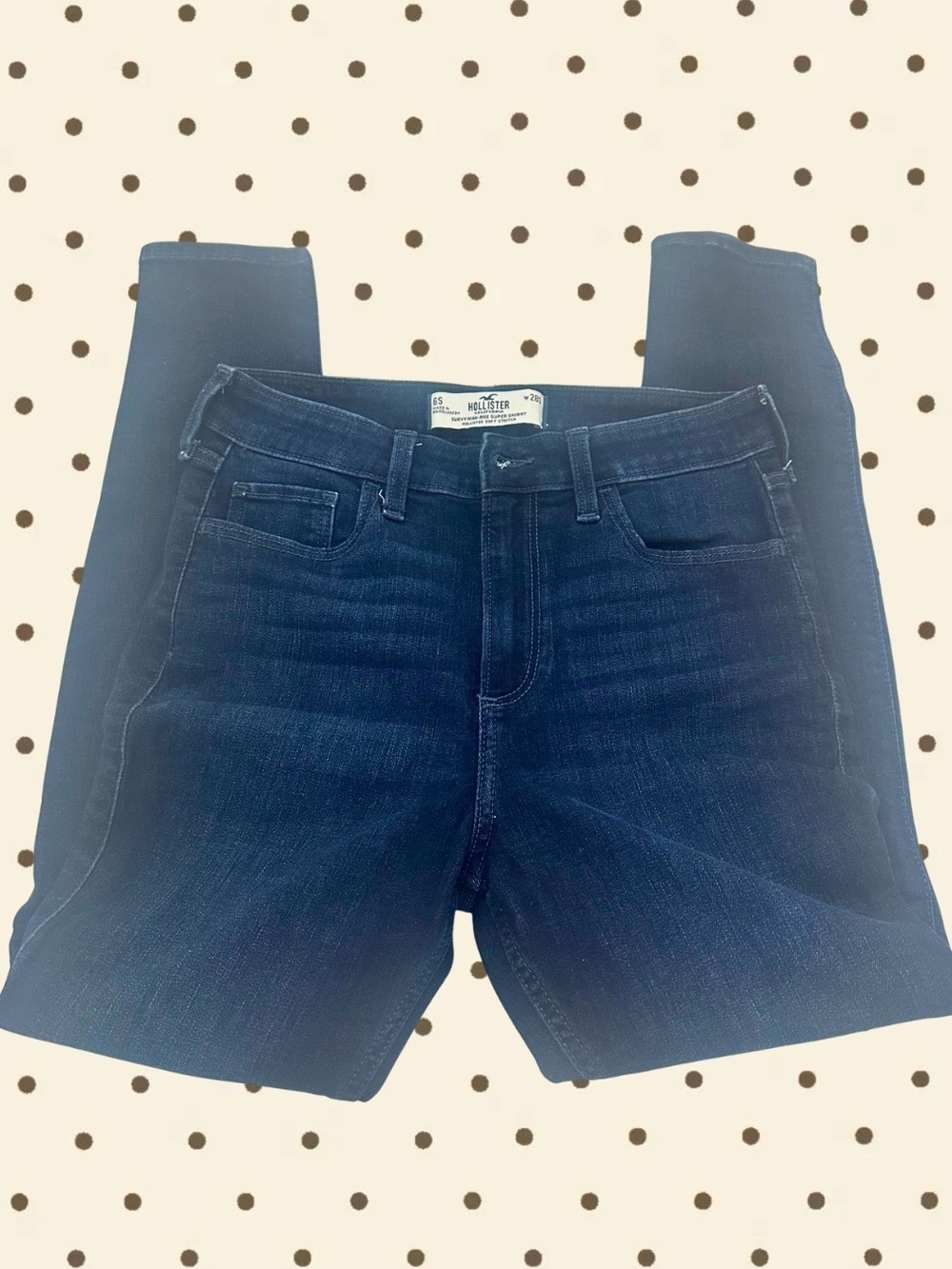 Hollister Women's Deep Indigo Skinny Jeans